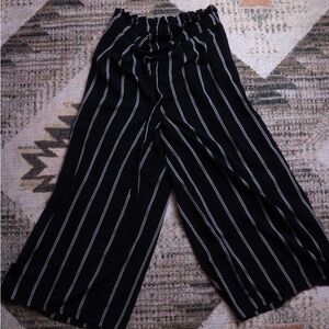 Sienna Sky Black Trousers with White Stripes